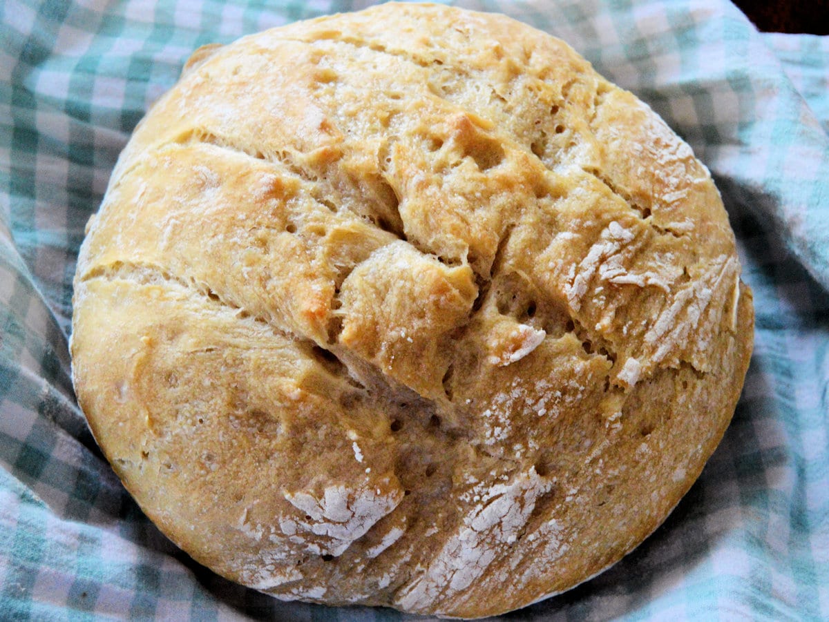 quick sourdough bread loaf